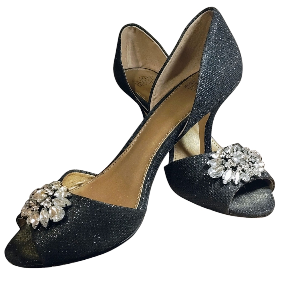 Belle Badgley Mischka Peep-Toe Stiletto Heels